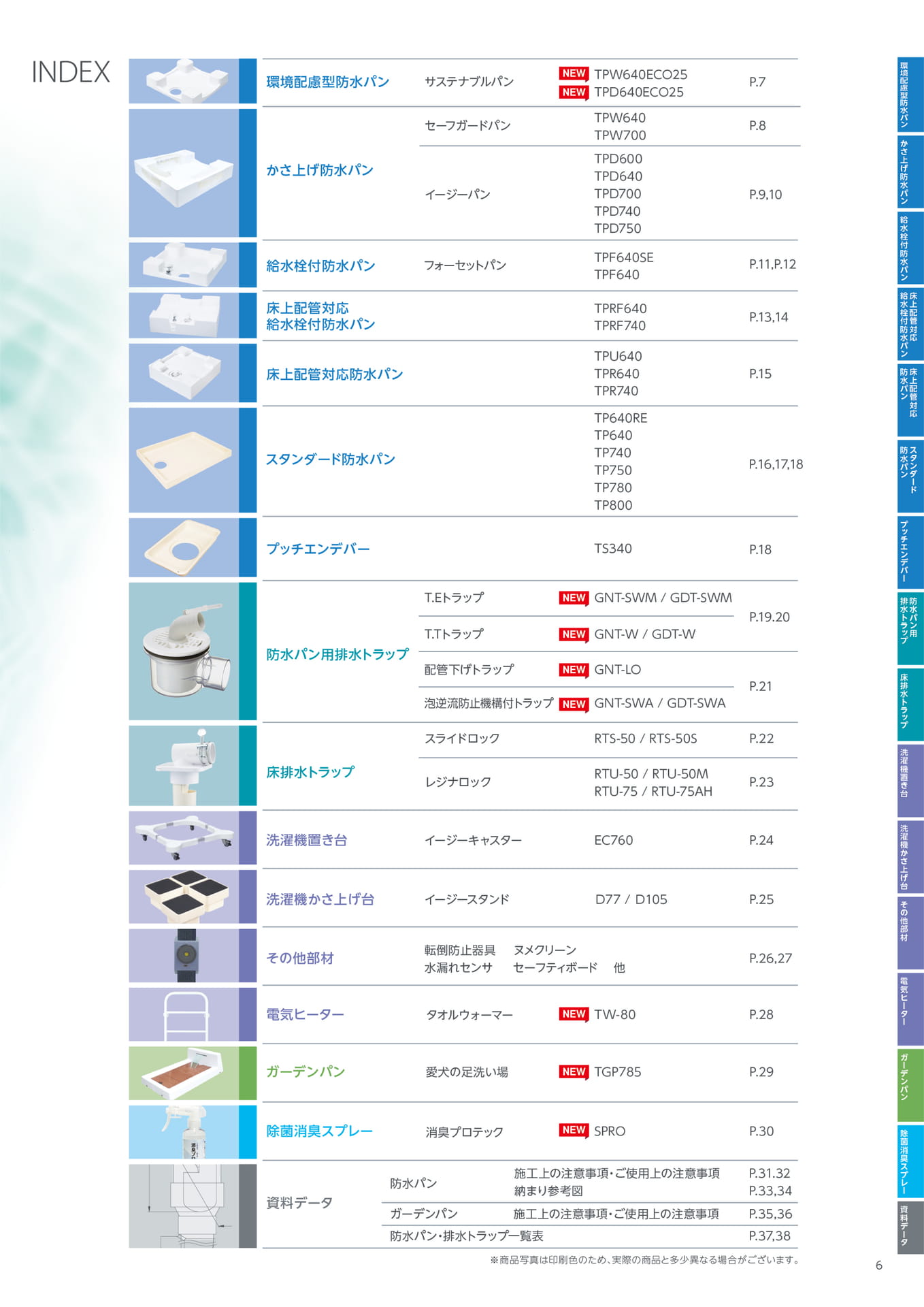 テクノテック 総合カタログ INDEX